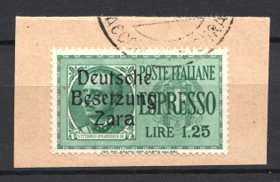 1943 1.25L Occupation of Zadar, Germany (CV $45, Canceled)