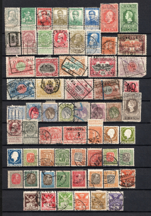 Belgium Netherlands Iceland Czechoslovakia (Group of Stamps, Canceled)