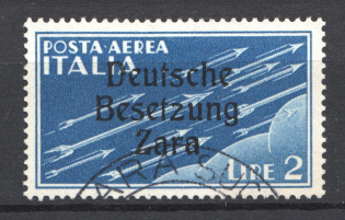 1943 2L Occupation of Zadar, Germany (CV $85, Signed, Canceled)