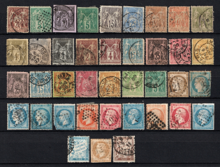1862-92 France (Group of Stamps, Canceled)