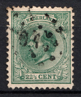 1872-88 22.5c Netherlands (CV $60, Canceled)
