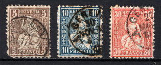 1862-81 Switzerland (CV $50, Canceled)