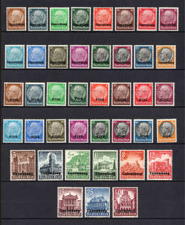 1940-41 Germany Occupation of Luxembourg and Alsace (CV $50, Full Sets, MH/MNH)