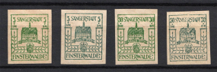 1946 Finsterwalde, Local Mail, Soviet Russian Zone of Occupation, Germany (REVERSED Colors, Print Error, MNH)