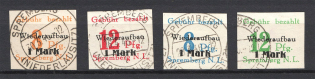1946 Spremberg, Local Mail, Soviet Russian Zone of Occupation, Germany (Imperforated, Full Sets, SPREMBERG Postmark)