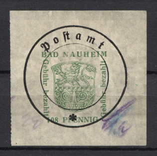 1946 Bad Nauheim, Soviet Russian Zone of Occupation, Germany Local Post (Mi.#7II, CV $50)