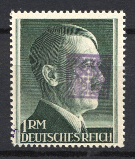 1945 1Rm Wurzen, Local Mail, Soviet Russian Zone of Occupation, Germany (Perf 14, Signed, MNH)