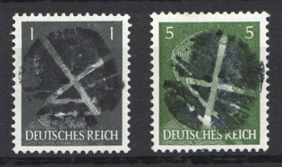 Hitler Overprints, Local Mail, Soviet Russian Zone of Occupation, Germany (MNH)
