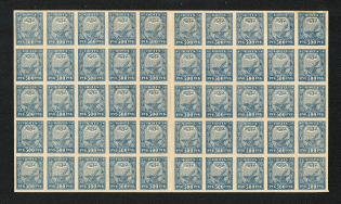 1921 500R RSFSR, Russia (Gutter Full Sheet, MNH)