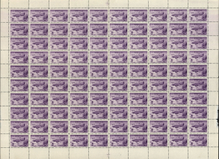 1946 30k Air Force During World War II, Soviet Union USSR (Full Sheet, Dot on First `C` in `СССР`, MNH)