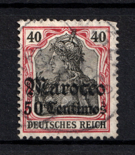 1906-19 50c Morocco German Offices Abroad (Mi. 40, CV $235, Canceled)