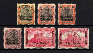 1900 Morocco German Offices Abroad (Signed, CV $310, Canceled)