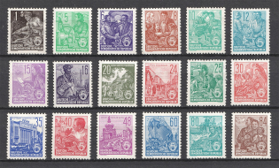 1953 German Democratic Republic, Germany (Full Set, CV $90)