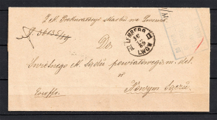 1889 Ukraine Lviv Label Cover
