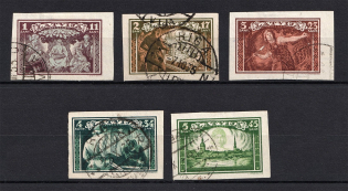 1932 Latvia (Imperforated, Full Set, Canceled, CV $25)