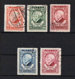 1928 Latvia (Full Set, Canceled, CV $25)
