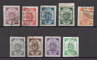 1919 Latvia (Imperforated, Full Set, Canceled, CV $85)