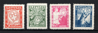 1936 Latvia (Full Set, CV $15, MNH)