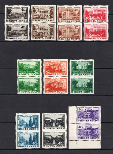1949 Sanatoria of the USSR, Soviet Union USSR (Pairs, Full Set, MNH)
