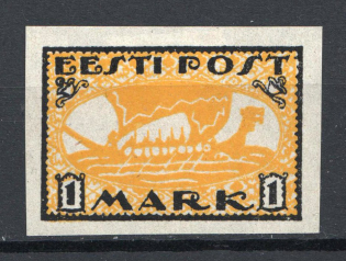 1919-20 1M Estonia (PROBE or Variety on GLOSSY PEARL Paper, Proof)