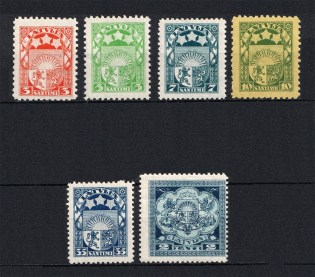 1929-32 Latvia (Signed, Full Set, CV $100)