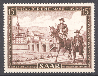 1951 Saar Germany (Full Set, MNH)