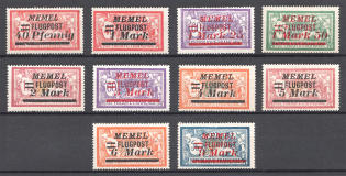 1922 Memel Germany Airmail (Full Set)
