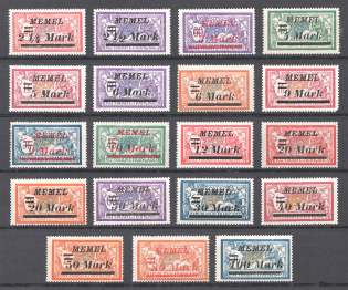 1922 Memel Germany (Full Sets)