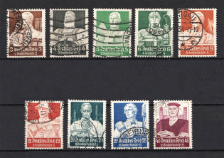 1934 Third Reich, Germany (Mi. 556-564, Full Set, CV $210, Canceled)