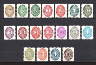 1927-33 Weimar Republic, Germany Official Stamps (Mi. 114-131, Signed, Full Set, CV $350, MNH)