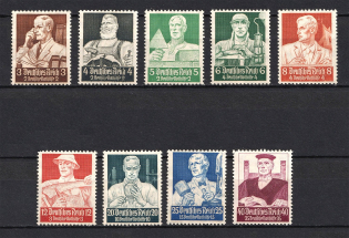1934 Third Reich, Germany (Full Set, CV $130)