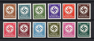 1942-44 Third Reich, Germany Official Stamps (Full Set, CV $60, MNH)