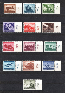 1944 Third Reich, Germany Wehrmacht (Control Numbers, Full Set, CV $25, MNH)