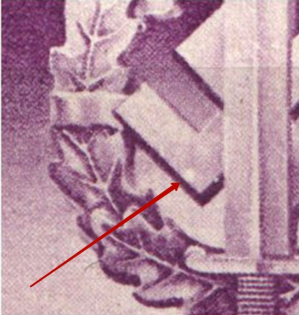 1942 Third Reich, Germany (Mi. 818 V, White Spot on Swastika, Print Error, Pair, Full Set, CV $130, MNH)