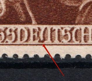 1944 Third Reich, Germany (Mi. 865 I, Broken `u`, Print Error, Full Set, CV $90, MNH)