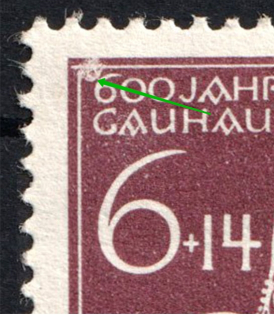 1945 Third Reich, Germany (White dot under `600`, Print Error, Full Set)