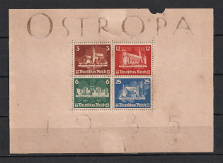 1935 Third Reich, Germany `Ostropa` (Souvenir Sheet Mi. 3, CV $1400)