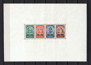 1933 Third Reich, Germany (Souvenir Sheet Mi. 2, Signed, CV $8,600, MNH)