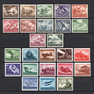 1943-44 Third Reich, Germany Wehrmacht (Full Sets, CV $50, MNH)