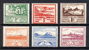 1943 Germany Occupation of Jersey (Full Set, CV $80)