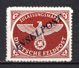 1944 Germany Reich Military Mail Fieldpost `INSELPOST` (Signed, CV $65, MNH)