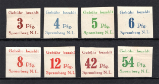 1946 Spremberg, Germany Local Post (Imperforated, Full Set, MNH)