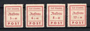 1946 Strausberg, Germany Local Post (Perforated, Full Set, CV $15, MH/MNH)