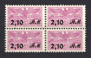 2.10Rm Holiday Contribution Stamps, Germany (Block of Four, MNH)
