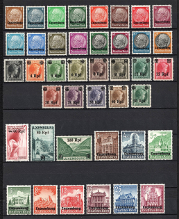 1940 Germany Occupation of Luxembourg (Signed, Full Sets, CV $30)