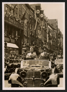 1940 Hitler and Mussolini in Munchen. Generalgovernment Krakau
