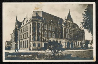 1936 The Main Post Office of Oldenburg Photo postcard