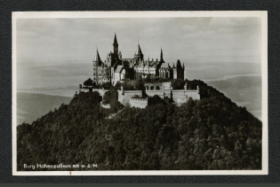1936 Hohenzoller Castle Photo postcard with Special postmark