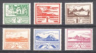 1943 Jersey Reich Occupation (CV $70, Full Set, MNH)