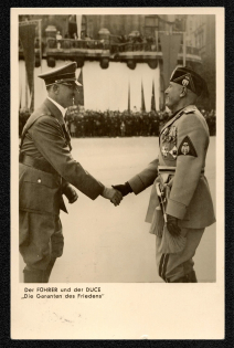 1937 The FUHRER and the DUCE “The Guarantors of Freedom”